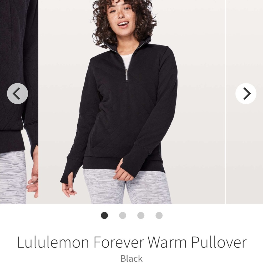Lululemon Quilted Pullover Half Zip